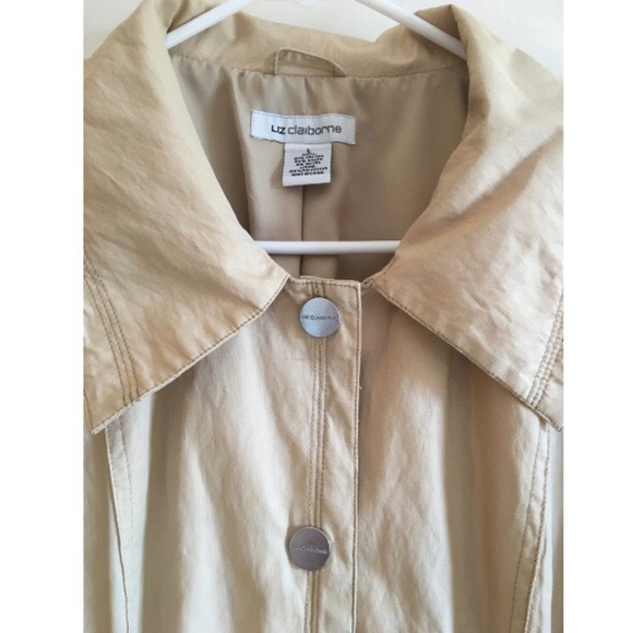 Liz Claiborne Light Tan Mid Length Coat - Picture 3 of 8